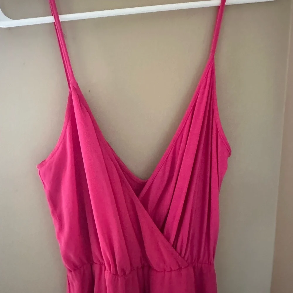 bebe Vibrant Pink High Low Dress - Picture 3 of 14